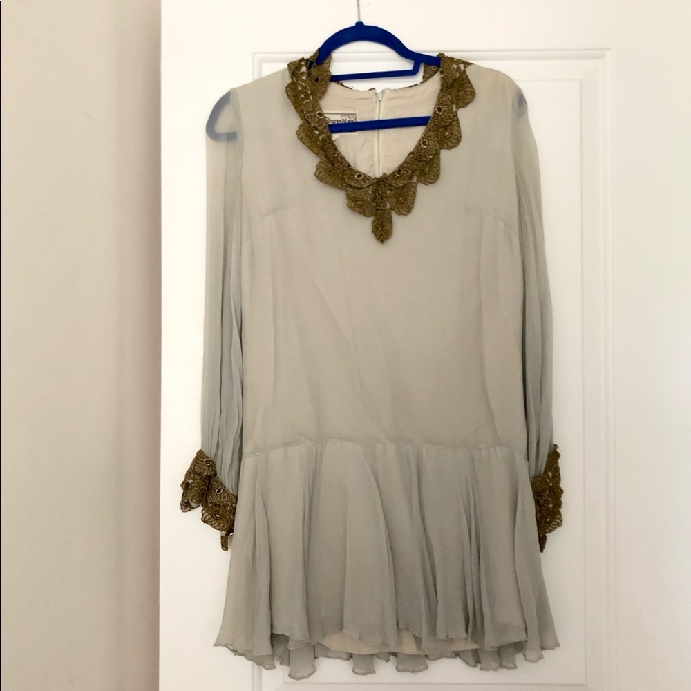 Young Edwardian by Arpeja Boho Long-Sleeve Peasant Blouse Shirt Size 9